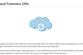 Cloud Forensic Tools