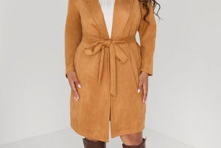 Fall Spotlight: Ashley Stewart Faux Suede Jacket