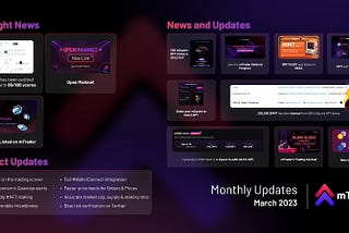mTrader Monthly Updates: March 2023