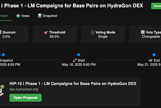 🔎 Deep Dive: The Hydra DAO Dashboard