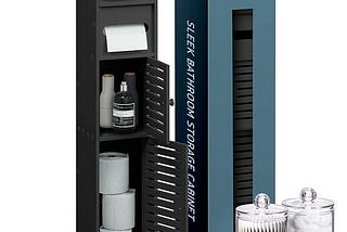 storagebud-bathroom-storage-organizer-floor-standing-with-shelves-includes-2-apothecary-jars-tall-ba-1