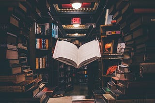 A library of books.