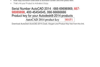 Autocad 2014 64 Bit Activation Code Generator Free Download