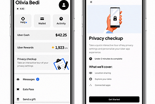 Introducing Uber’s Privacy Checkup and more