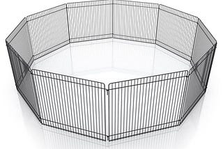 pet-champion-small-animal-wire-playpen-black-9in-tall-32in-diameter-1