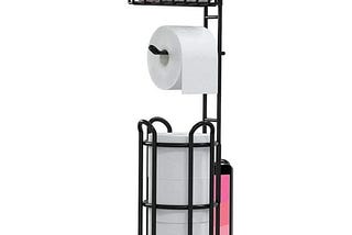 bathroom-toilet-paper-holder-with-shelf-paper-towel-holder-bath-towel-roll-holder-magazine-black-1