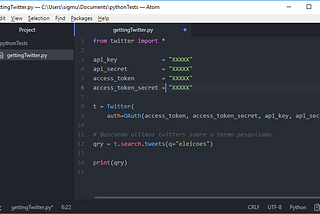 Como consultar um termo no Twitter usando Python