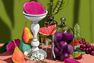 colourful illustration of fruits