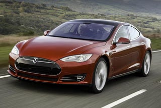 Tesla model S, picture taken from TopGear website