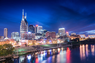 Craig Alexander Photography | Nashville Skyline Over the River