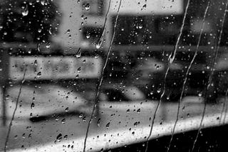 Rain On A Train Window