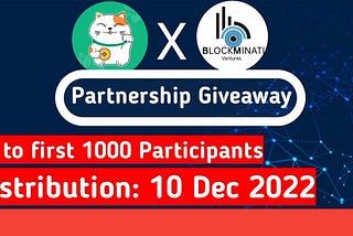 Gemgala × Blockminati Ventures Airdrop Get $1 at Signup and $2 for first 1000 Participants.