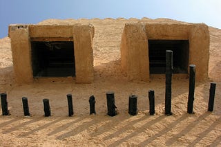 Traditional Arabian wind tower, Dubai, United Arab Emirates.