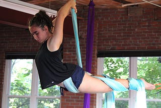 ‘Magical relief’: Chelmsford yoga, meditation space introduces Aerial Adventure program