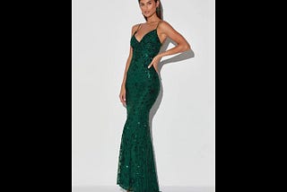 lulus-photo-finish-forest-green-sequin-lace-up-maxi-dress-size-small-100-polyester-1