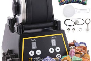 National Geographic Professional Rock Tumbler Kit for Kids & Adults | Image