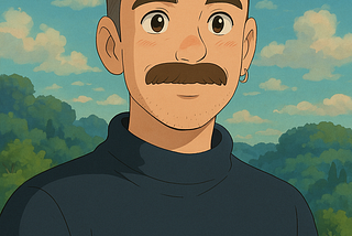 Un-related image of myself that is generated using a Studio Ghibli + a side note that Kiki Delivery Service was lighly based on a bakery close to my home town.