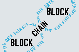 A wuzzle of the word data in the shape of chain links with “block” written in each piece of chain, connected by “Chain.”