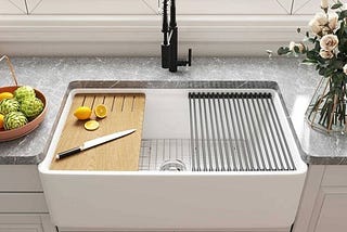 deervalley-white-fireclay-33-in-single-bowl-farmhouse-apron-workstation-kitchen-sink-with-accessorie-1