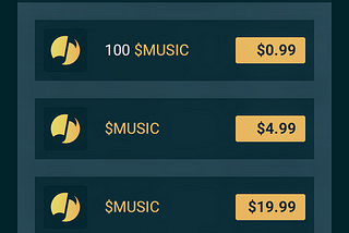 MUSICOIN Mobile (MM) now supports in-App purchase of $MUSIC