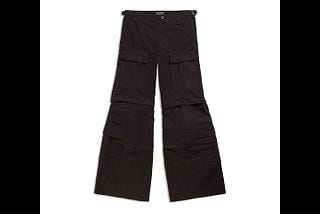 balenciaga-flared-cargo-pants-black-mens-l-cotton-1