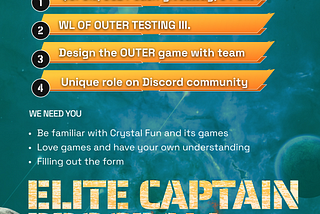 Crystal Fun Elite Captain Program is Recruiting!