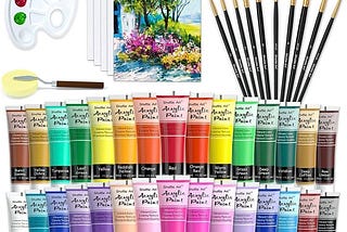 48-pack-acrylic-paint-set-shuttle-art-30-colors-acrylic-paint-36ml-with-10-brushes-5-canvas-1-paint--1