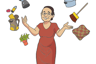 A mamãe do Julinho. Uma pessoa multidisciplinar.