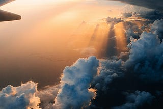 plane in the sky