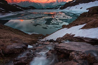 The Swiss mountains seen from a drone are breathtaking