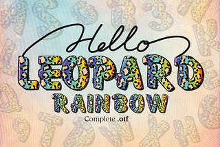 Rainbow Leopard Font