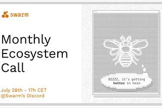 Monthly Ecosystem Call, 28 July 2022 — Recap
