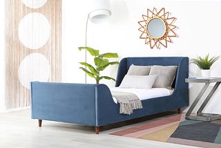 Dusk Blue Twin Bodhi Bed | Image