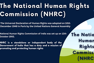 The National Human Rights Commission of India-12th October 1993