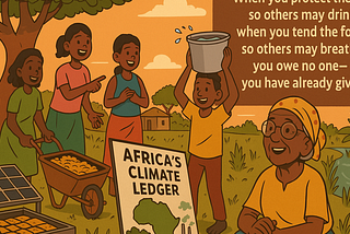 Africa’s Climate Ledger: When Those Who Give Most Are Told They Need Most
