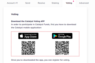 Catalyst voting registration on Adalite