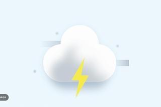 image of a storm cloud emitting a flashing bolt of lightning