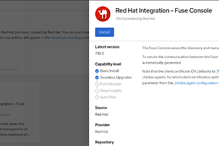 Monitoring Camel-K applications on Openshift using the Fuse Console