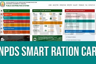 TNPDS Smart Ration Card: Tamilnadu Government’s Ration Card