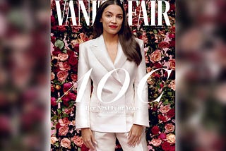 How is “AOC”’s Power Framed by Vanity Fair?