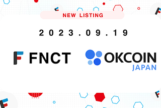 Crypto asset FNCT to be listed on OKCoinJapan.