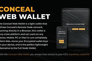 Conceal Web Wallet