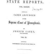 Pennsylvania State Reports | Cover Image