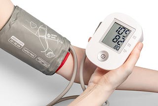 A digital monitor to measure blood pressure as a part of keeping heart healthy.