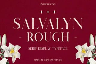 Salvalyn Rough Font 1