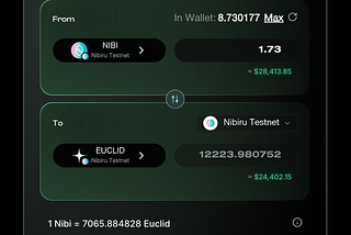 EuclidSwap Testnet — Chapter 3 — Making Swaps