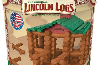 Lincoln Logs 100th Anniversary Multi-Color All-Wood Kit | Image