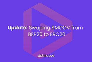 Important update regarding $MOOV token on KuCoin: Swap from BEP20 to ERC20