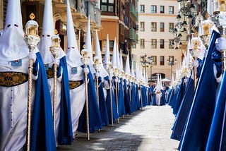 “No Ku Klux Klan. Spanish tradition”