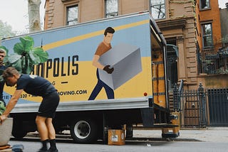 Movers with a moving truck in Brooklyn